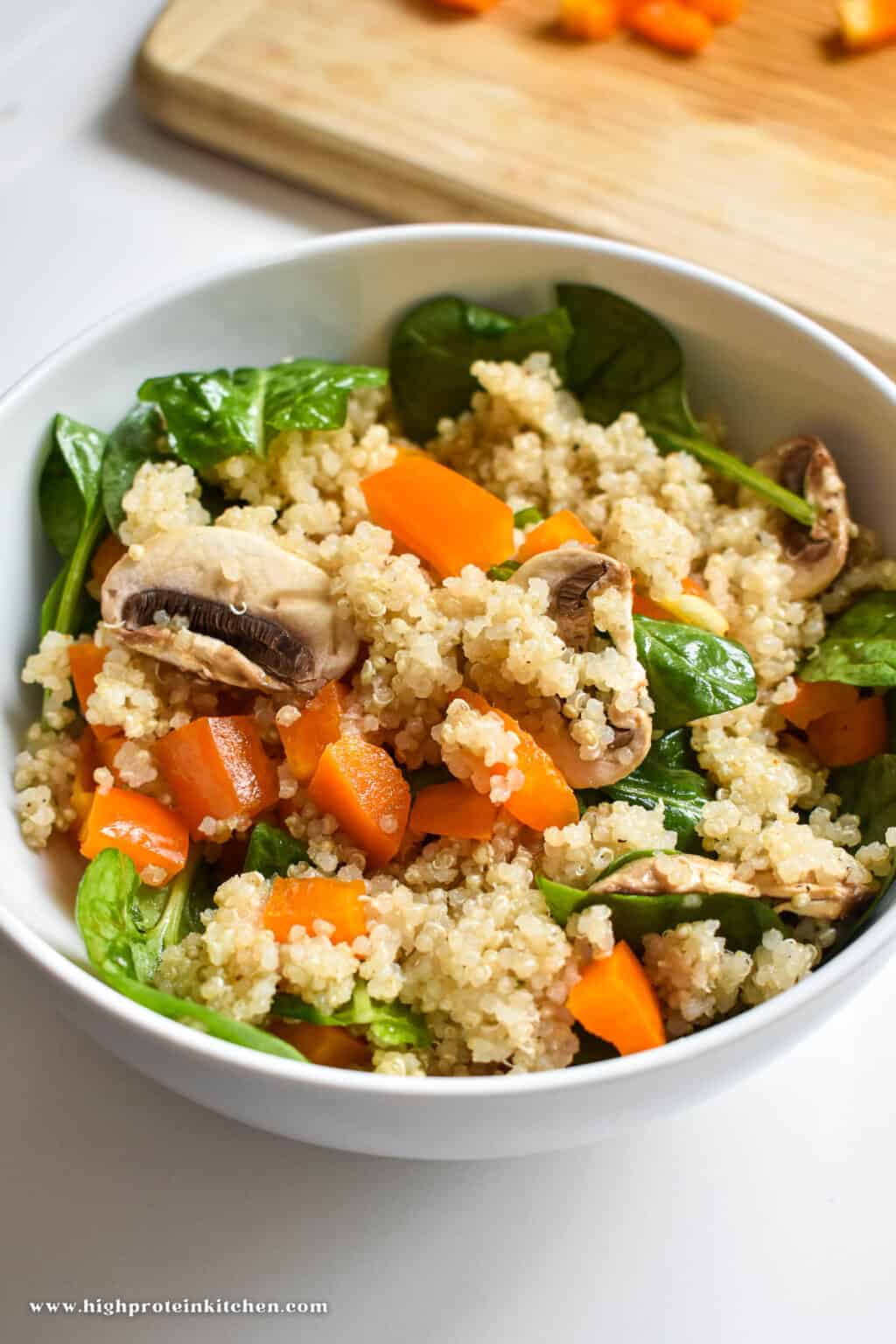 High Protein Quinoa Breakfast Bowl Recipe High Protein Kitchen